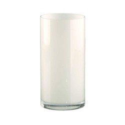 Vase cylindrique 20 cm blanc
