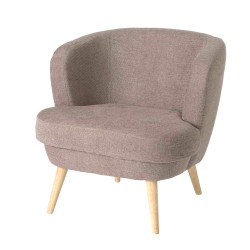 Fauteuil Dagmard taupe