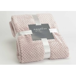 Plaid damier vieux rose...