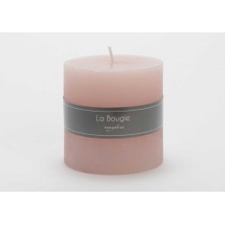 Bougie gros cylindre rose...