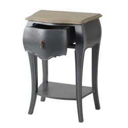 Table de chevet grise 1 tiroir Murano