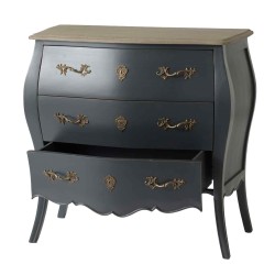 Commode 3 tiroirs Murano céleste