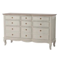 Commode 9 tiroirs Maddy beige