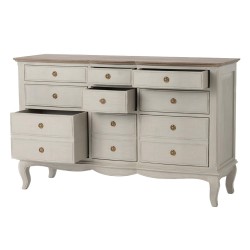 Commode 9 tiroirs Maddy beige