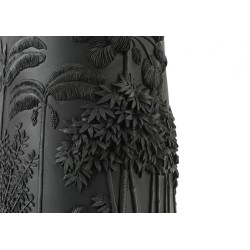 Vase noir feuille 83 cm