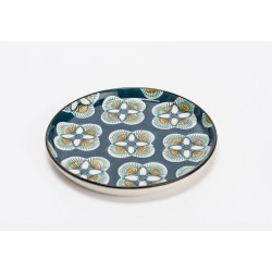 Assiette dessert Imany bleu...