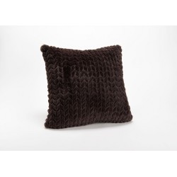 Coussin Chevron chocolat