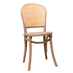 Chaise Cannée marron (lot...