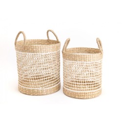 set de 2 panier blanc...