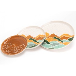 Assiette à dessert Sommets 21 cm (lot de 6)
