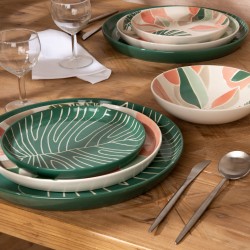 Assiette creuse Natureva 19 cm (lot de 6)