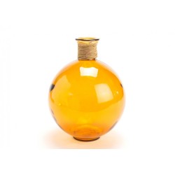 Vase Artémis Rafia 25cm ocre