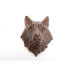Trophée Loup marron 20 cm