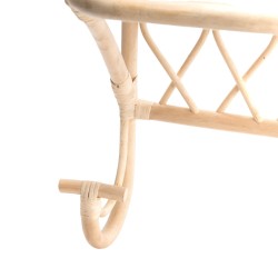 Étagère porte-manteau en rotin 30x25x35