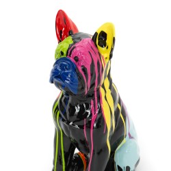 Bulldog Yuki Trash 82 cm noir et multicolore