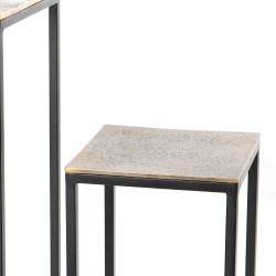Set de 2 sellettes aluminium gold