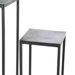 Set de 2 sellettes alu black irisé
