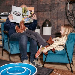 Fauteuil Hutch enfant bleu