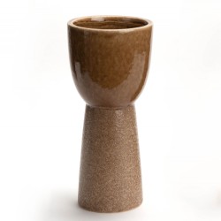Vase Elégance marron petit...
