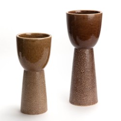 Vase Elégance marron petit modèle
