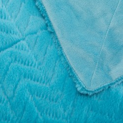 Plaid Chevron turquoise 130x170 cm