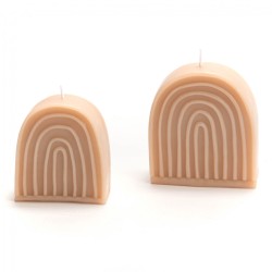 Bougie Rainbow petit modèle nude (lot de 6)