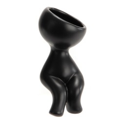 Cache pot bonhomme Eliot noir
