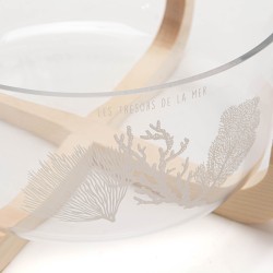 Saladier verre Coralie 24 cm