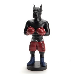 Chien boxer boxe