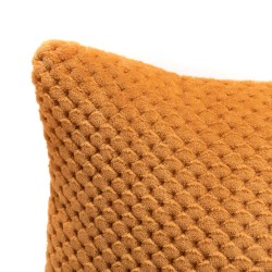 Coussin Damier 40x40 cm curry
