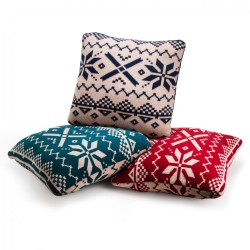 Coussin Ski maille (lot de 3)
