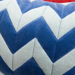 Coussin Zig Zag 40x60 cm en velours