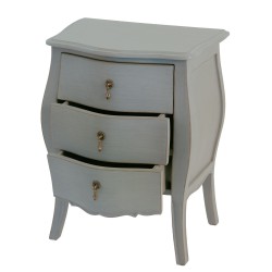 Mini commode 3 tiroirs Murano taupe