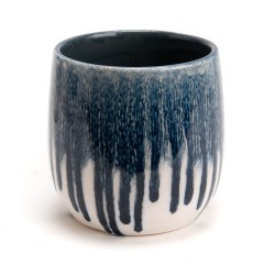 Cache pot Lyra bleu