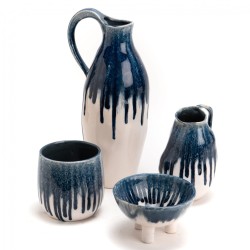 Cache pot Lyra bleu