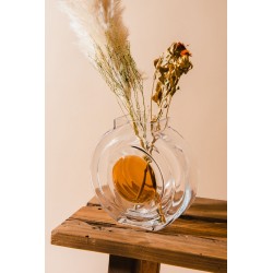 Vase Rond Ambre 20 cm