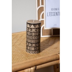 Bougie Ikat 15 cm (lot de 6)