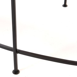 Table basse ovale cuivre