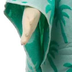 Poncho de plage bleu enfant de 3 à 6 ans