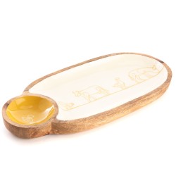 Plat 1 bol Diane 43x20 cm