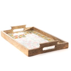 Plateau Flore rectangle 40x25 cm