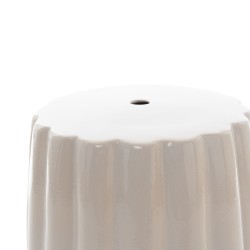 Tabouret Hortance blanc en céramique