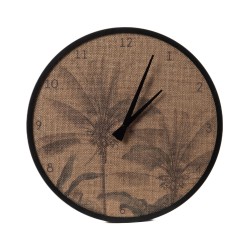 Horloge Cocotier en jute 35 cm