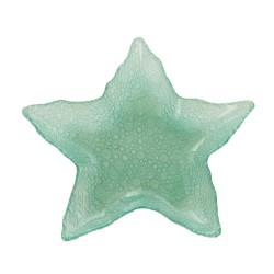 Plat étoile de mer bleu 28 cm