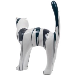 Chat trash bleu et blanc 104 cm