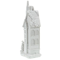 Maison de Noël haute 36 cm blanche