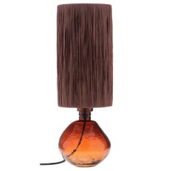 Lampe en verre rouge 45 cm