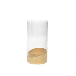 Vase Foglie D'oro 20 cm or
