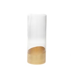 Vase Foglie d'oro 25 cm Or
