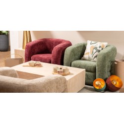 Lampe de table Samuel rouge 28 cm